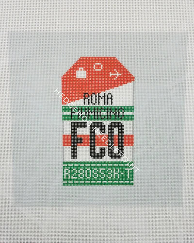 Rome Retro Travel Tag