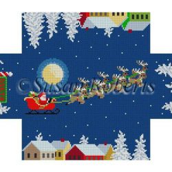 Santa Over the Rooftops Brickcover