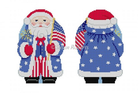 Stars and Stripes Santa Two Sided