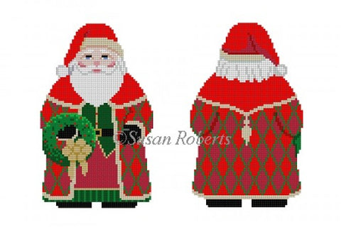 Santa w/Wreath Two Sided