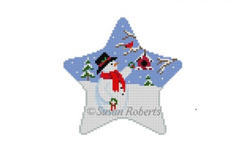 Star Snowman with Wreaths