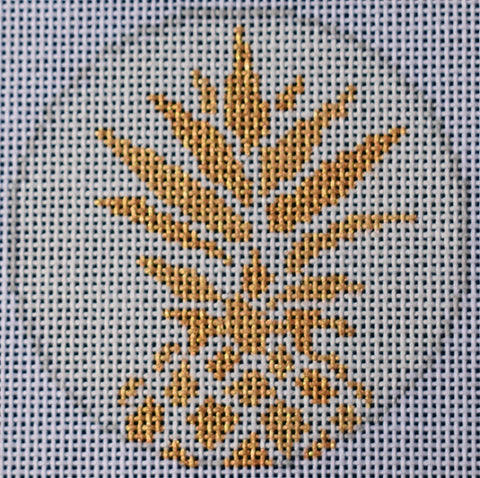 Pineapple Stencil-White