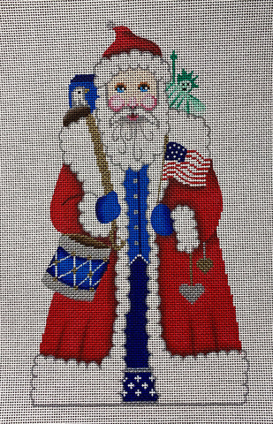 Tall Patriotic Santa