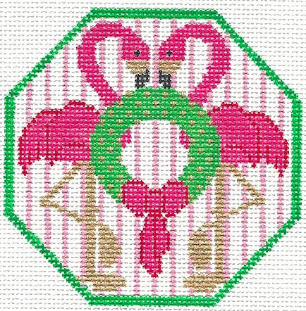 Flamingo with Wreath