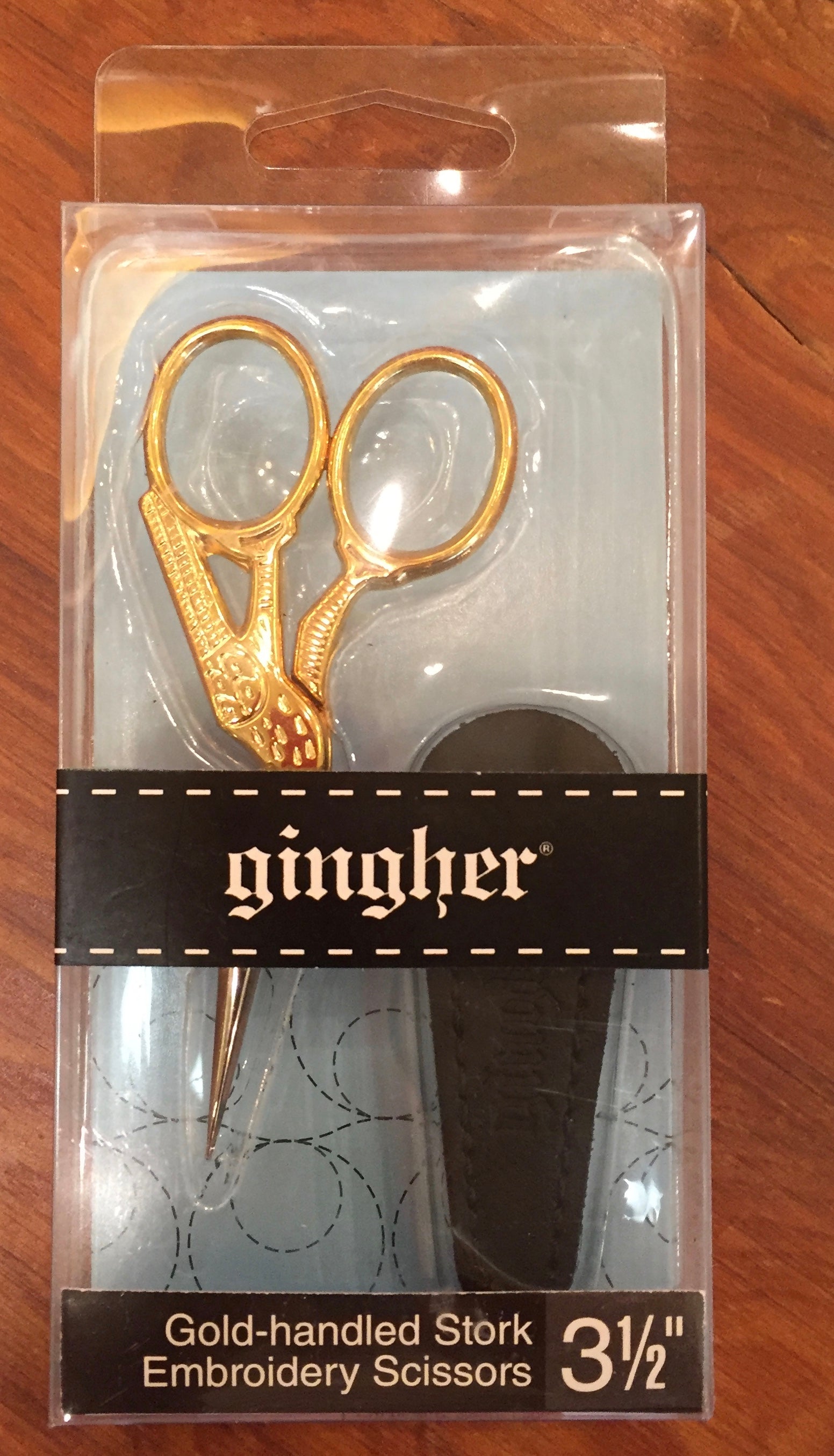 Gingher Stork Embroidery Scissors, 3 1/2