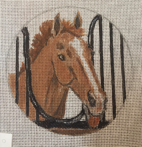 Horse Head in Stall-Right