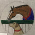 Bay Horse with Lab Ornament