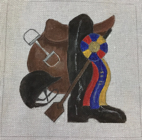 Equine Design,Saddle,Boot,Helmet.Bit and Whip