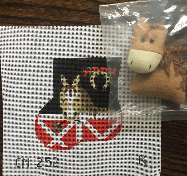 Horse in Barn with Horse