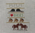 I Love Horses Mini Sock