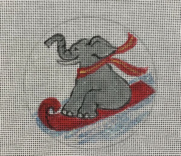 Elephant on a Sled