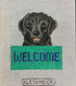 Black Lab Welcome sign