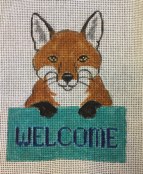 Fox Welcome Sign – Po's Needlepoint