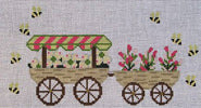 Flower Cart Pillow